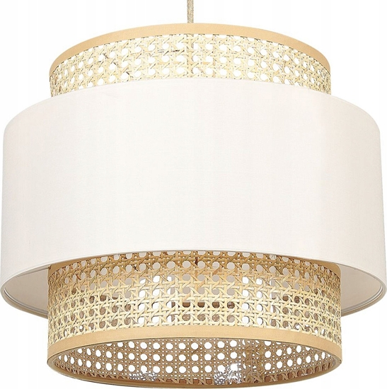 Picture of Lampa wiszca Beliani Lampa wiszca naturalna z beowym YUMURI!