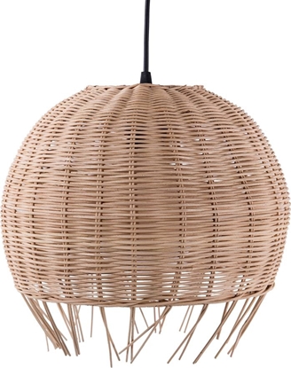 Picture of Lampa wiszca Beliani Lampa wiszca rattanowa brzowa DRINO