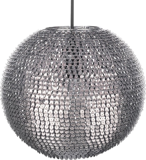 Picture of Lampa wiszca Beliani Lampa wiszca srebrna SEINE