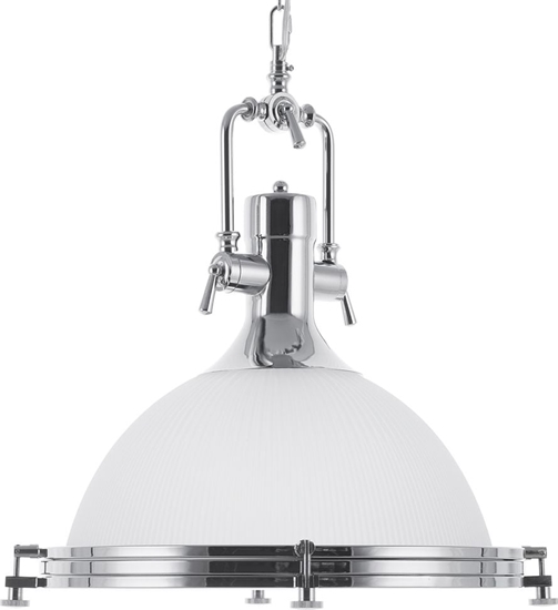 Picture of Lampa wiszca Beliani Lampa wiszca szklana biao-srebrna EBRON