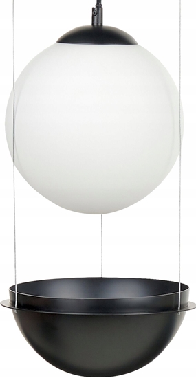 Picture of Lampa wiszca Beliani Lampa wiszca szklana czarna TOBINS