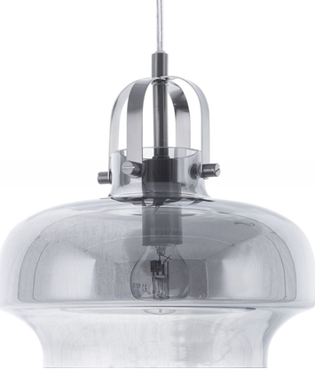 Picture of Lampa wiszca Beliani Lampa wiszca szklana szara WILTZ