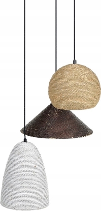 Picture of Lampa wiszca Beliani Lampa wiszca sznurkowa 3-punktowa wielokolorowa ENDRICK