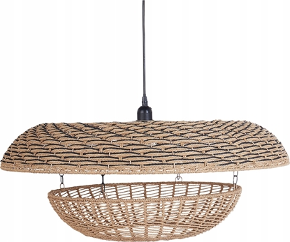 Изображение Lampa wiszca Beliani Pleciona lampa wiszca naturalna KIDEPO