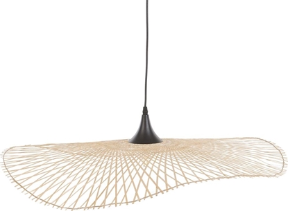 Picture of Lampa wiszca Shumee Lampa wiszca bambusowa 80 cm jasne drewno FLOYD