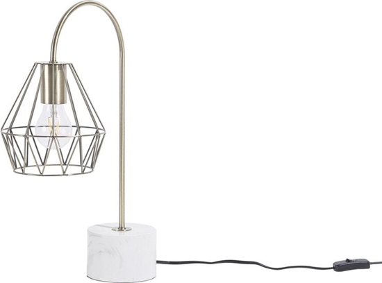 Изображение Lampka biurkowa Beliani srebrna (83451)