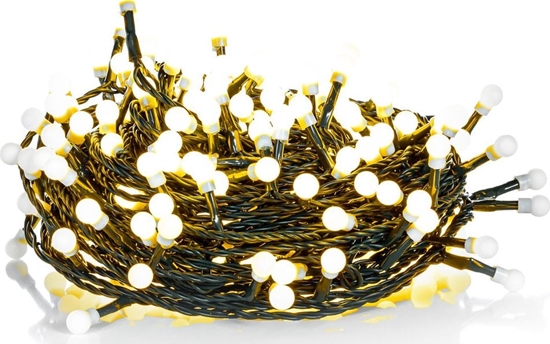 Изображение Lampki choinkowe Retlux 100 LED biae ciepe