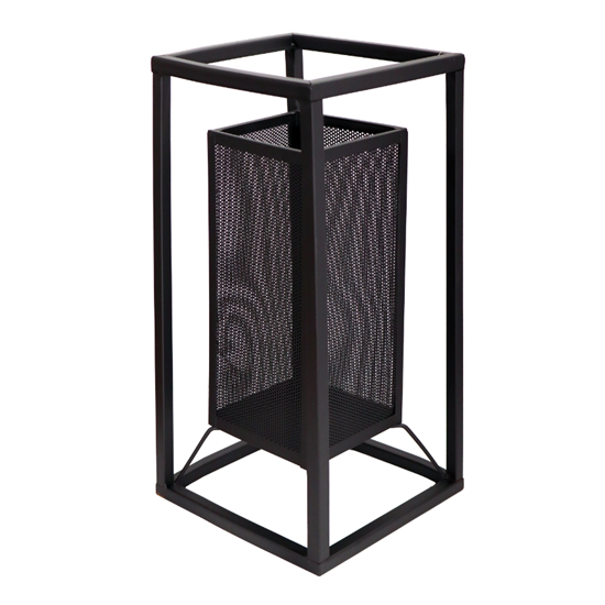 Picture of Laterna metāla Livio 20x20x40cm, melna