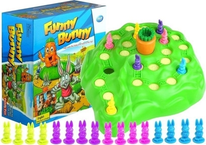 Изображение Lean Gra planszowa Króliki Funny Bunny Wycig Po Marchew