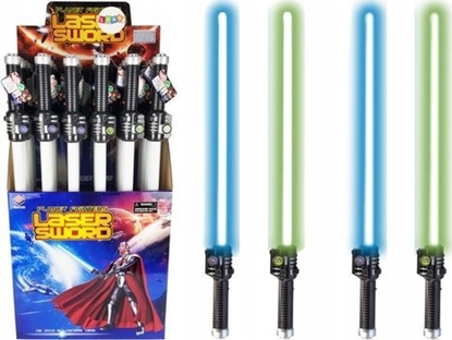 Picture of LeanToys Kosmiczny Miecz wietlny Dwik Bitwy Zielony Niebieski 67cm