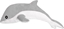 Изображение LeanToys Maskotka Pluszowy Delfin Szary 70 cm