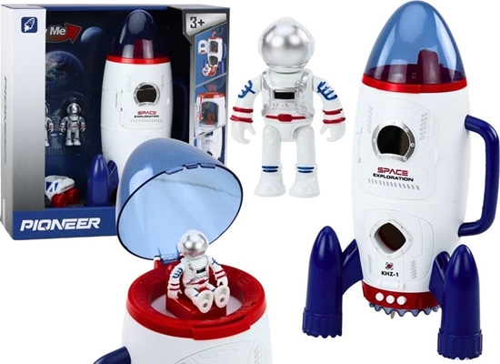 Picture of LeanToys Rakieta Kosmiczna Otwierana Kosmonauci Pojazd Kosmiczny wiata Dwiki
