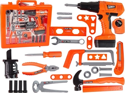 Picture of LeanToys Zestaw Majsterkowicza Wkrtarka Na Baterie Motek Pia