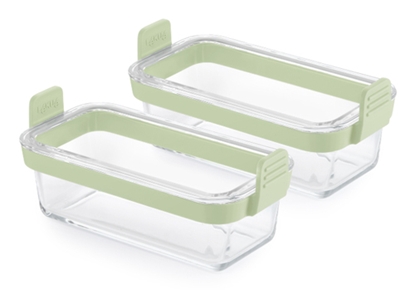 Picture of Lekue   Air fryer Dual Glass Dishes Set of 2
