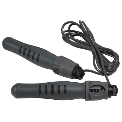 Attēls no Lēciena virve vēdera preses presei ar skaitītāju, pelēka, EB piegriezuma