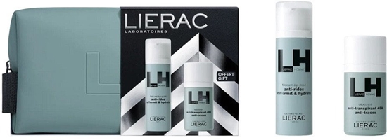 Изображение LIERAC_SET Lierac Homme emulsja anti-aging 50ml + dezodorant w kulce 50ml + kosmetyczka