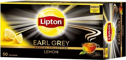 Изображение Lipton Earl Grey Lemon herbata czarna Cytryna 50 torebek