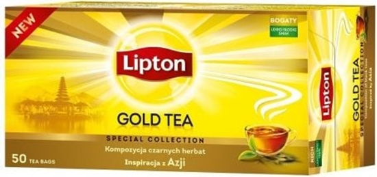 Изображение Lipton Kompozycja czarnych herbat Gold Tea 50 torebek