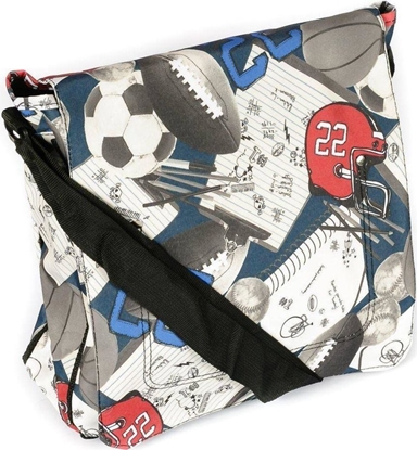 Attēls no Loren Loren materiaowa torebka listonoszka damska klapka uniwersalny