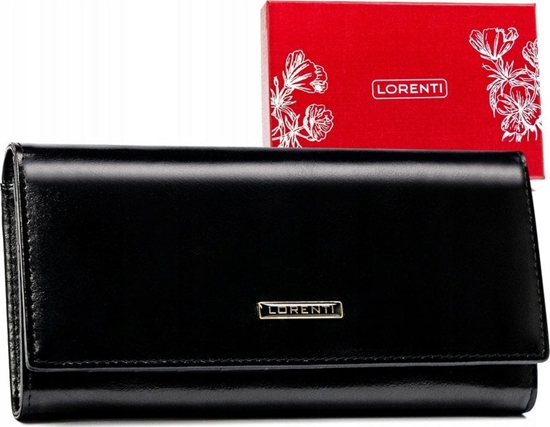 Изображение Lorenti Elegancki, skórzany portfel damski na zatrzask