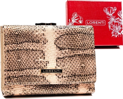 Изображение Lorenti May, skórzany portfel damski na zatrzask i bigiel - Lorenti NoSize