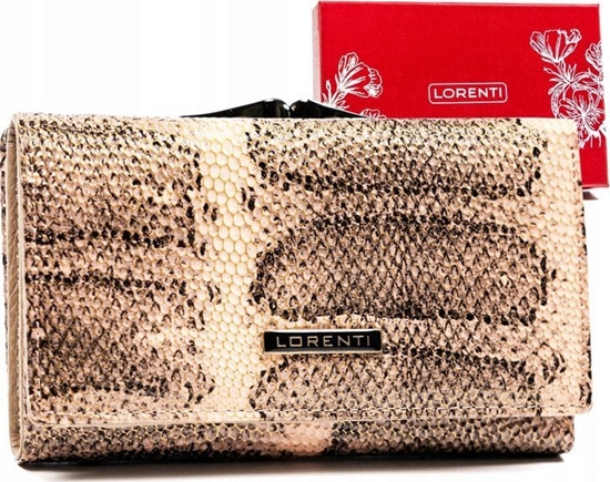 Изображение Lorenti Skórzany portfel damski na bigiel i zatrzask - Lorenti NoSize