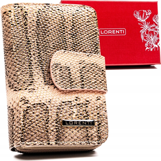 Изображение Lorenti Skórzany Portfel Damski Z Systemem Rfid Protect, Zapinany Zatrzaskiem