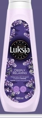 Attēls no LUKSJA Aroma Senses Deeply Relaxing Pielgnujcy pyn do kpieli o zapachu lawendy 900 ml