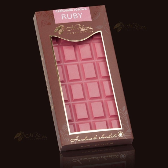 Изображение M.Pelczar Chocolatier Czekolada róowa RUBY