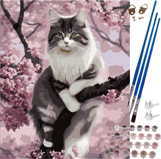 Picture of Maaleo Malowanie po numerach 40x50cm- kotek Maaleo 22783