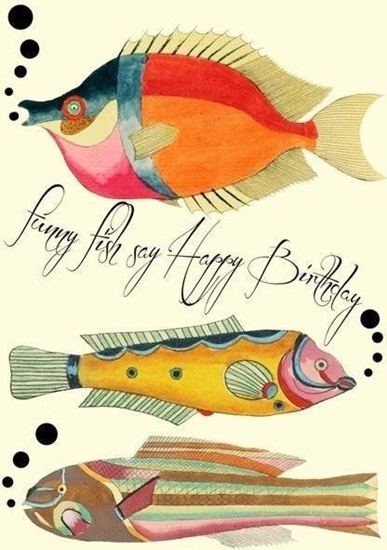 Picture of Madame Treacle Karnet B6 z kopert Urodziny Ryby