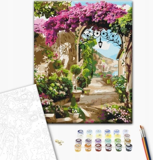 Picture of Malowanie po numerach BRUSHME, 40x50 cm, uk kwiatowy, 1 szt.