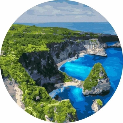 Picture of Malowanie po numerach okrge - Widok z lotu 40cm