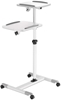 Picture of Manhattan Mobile Cart for Projectors and Laptops, Two Trays for Devices up to 10kg, Trays Tilt and Swivel, Height Adjustable, Grey/White, Lifetime Warranty
