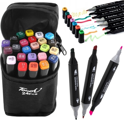 Picture of MARKERY DWUSTRONNE W TORBIE 24 SZTUKI