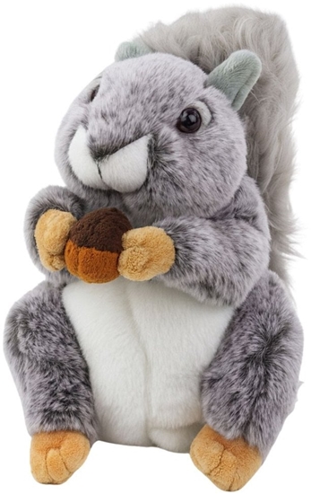 Picture of MASKOTKA PLUSZOWA PRZYTULANKA WIEWIÓRKA Z ORZECHEM SZARA 22CM MIKKI PLUSZ