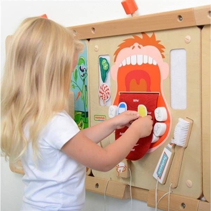 Picture of Masterkidz Edukacyjna Tablica Drewniana Higiena Jamy Ustnej