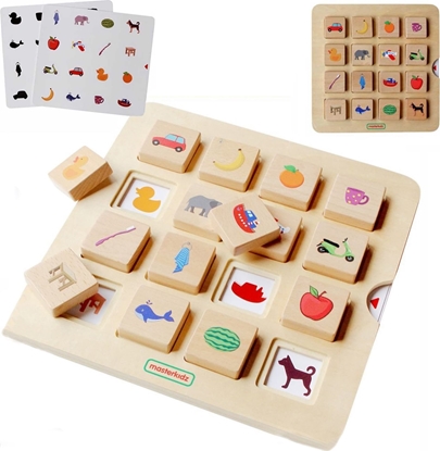 Picture of Masterkidz MASTERKIDZ Gra Dopasuj Cienie czenie w Pary Rozpoznawanie Przedmiotów Montessori