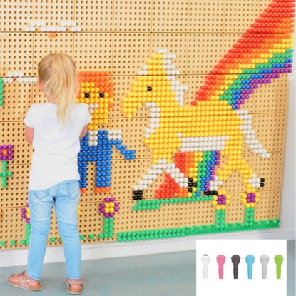 Attēls no Masterkidz MASTERKIDZ Koeczki Do Tablicy 512 Szt. 6 Kolorów uniw.