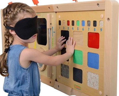 Picture of Masterkidz Tablica Edukacyjna Rozpoznawanie Materiaów Zmys Dotyku