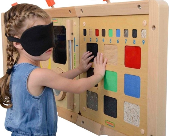 Picture of Masterkidz Tablica Edukacyjna Rozpoznawanie Materiaów Zmys Dotyku