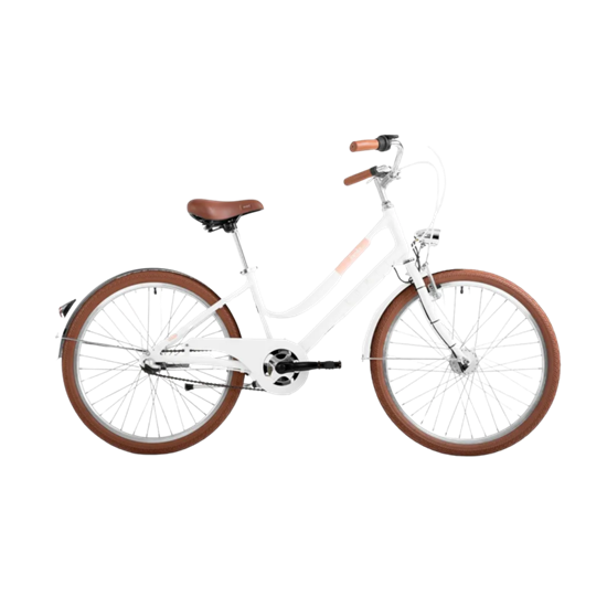 Изображение Meiteņu velosipēds ROMET Panda 2, 24" balti bēšs