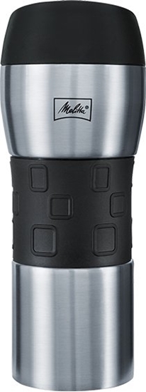 Picture of Melitta Thermo Mug, 0.35 L, Black, Silver, Stainless steel, 3 cups