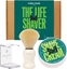 Picture of MenRock The Life Shaver Sicilian Lime zestaw krem do golenia 100ml + pdzel do golenia + stojak na pdzel