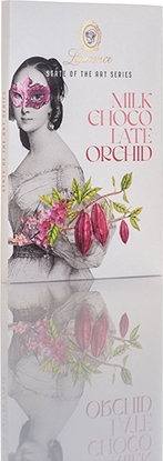 Attēls no Milk chocolate with orchids Laurence, 80 g