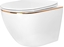 Изображение Miska WC Rea Misa WC podwieszana Carlo white Mini Flat Gold Edge