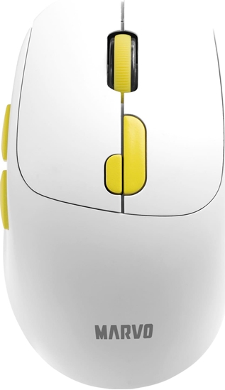 Picture of Mysz bezprzewodowa, Marvo M809W, biaa, optyczna, 1600DPI