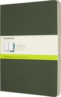Picture of Moleskine Moleskine Myrtle Green Extra Large Plain Cahier Journal (set Of 3)