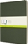Picture of Moleskine Moleskine Myrtle Green Extra Large Plain Cahier Journal (set Of 3)