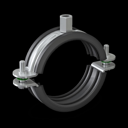 Attēls no Niczuk Obejma pojedyncza DUO z izolacj 21/2" BK (72-78)